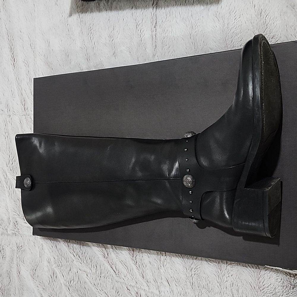 EMANUELE CRASTOMade In Italy Leather Studs High Shaft BootsStyle#: 1000808530 - Picture 2 of 6